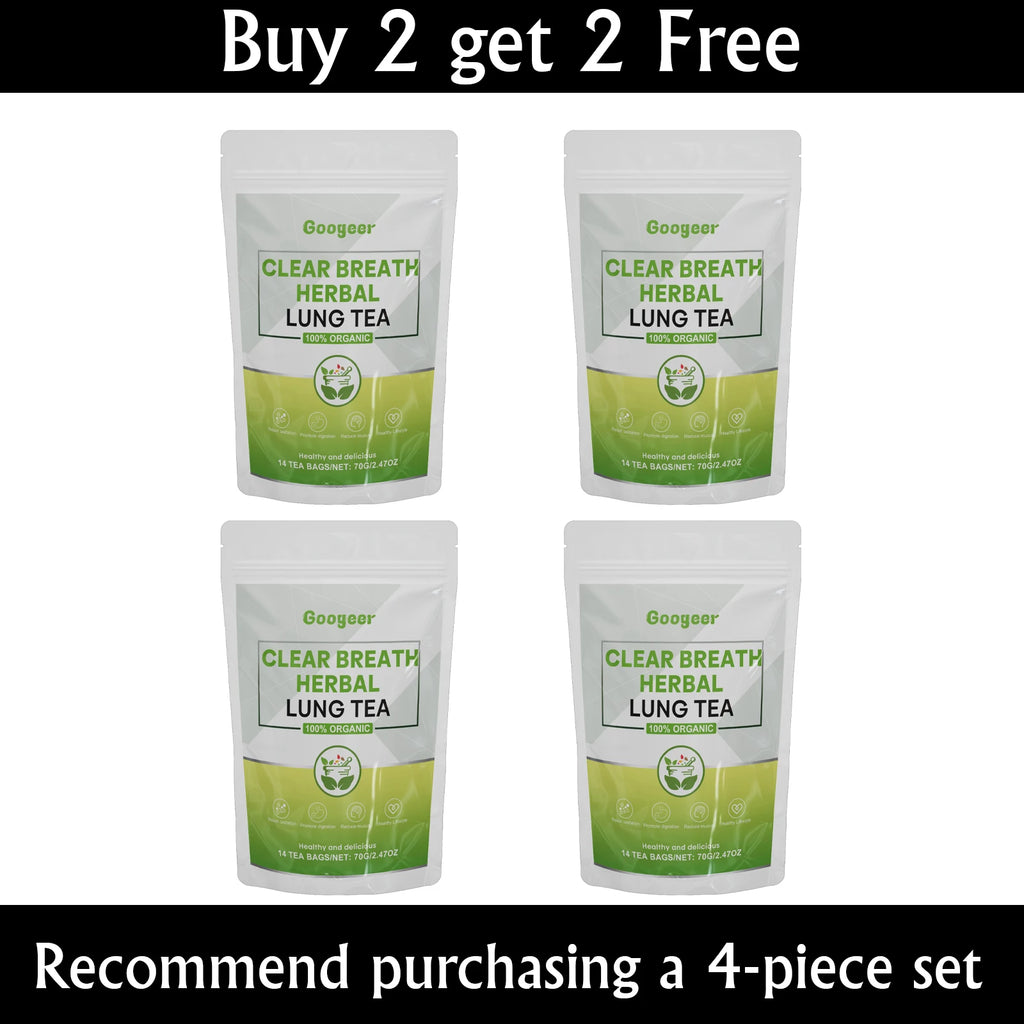 GOOGEER Clear Breath Herbal Lung Tea Herbal Respiratory Supplement for Lung Cleanse Support Better Respiratory Immune Function