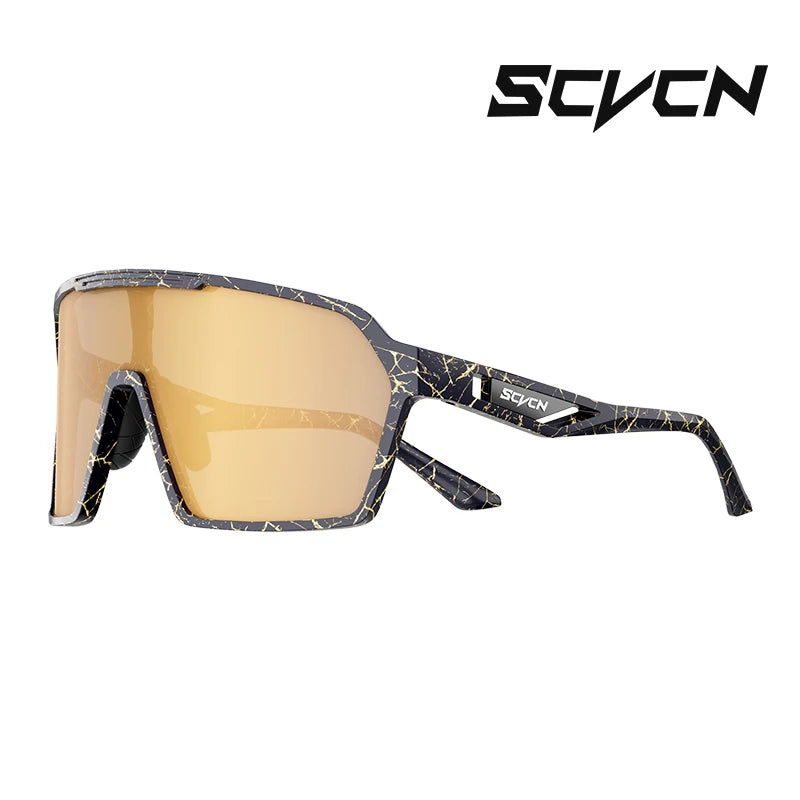 SCVCN Outdoor Cycling Sunglasses Motorcycle Riding Goggles UV400 Windproof Eyewear For Men Women Running Bicycle Glasses