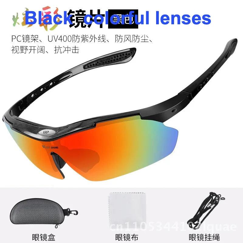 West Rider Unisex Polarized Color Changing Riding Glasses Windproof Outdoor Sports Motorcycle Running Goggles for Men And Women