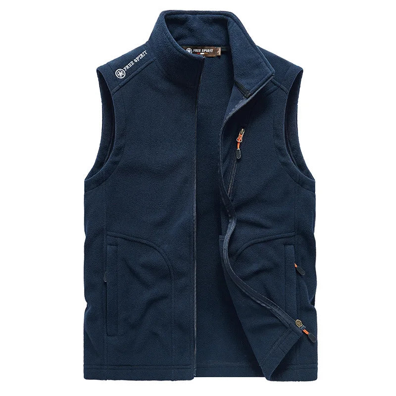 Men Fleece Warm Vest Jackets Autumn Winter Leisure Waistcoat Outdoor Tactical Military Hunting Hiking Motorcycle Fishing Vests