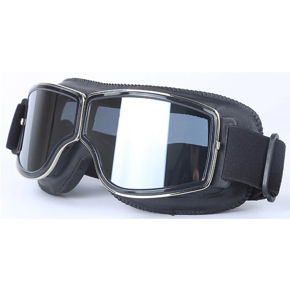 Motorcycle Vintage Retro Sunglasses Leather Goggles Glasses For Vespa Vintage Glass Motorcycle Motocross Goggles Ski