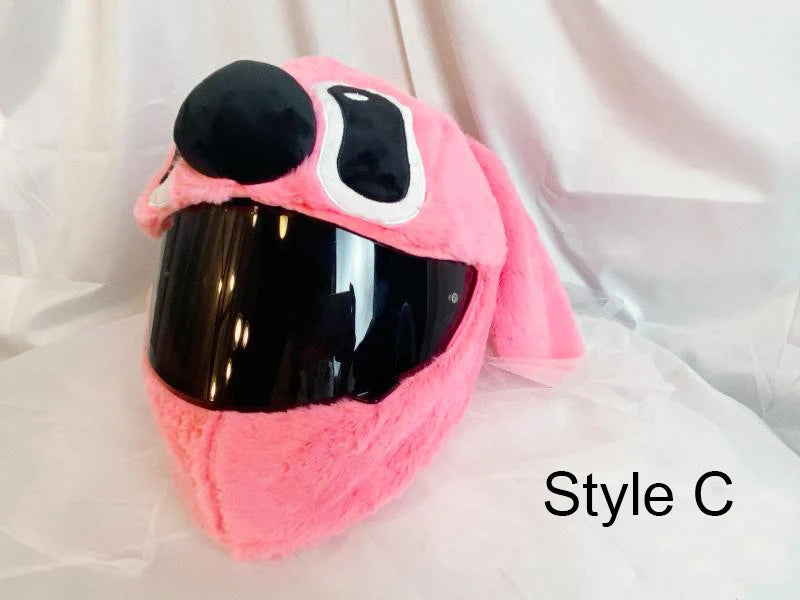 Motorcycle Helmet Cover Accessories Christmas Plush Motocross Full Face Off Road Helmet Decoration Helm Unisex Cosplay Styling