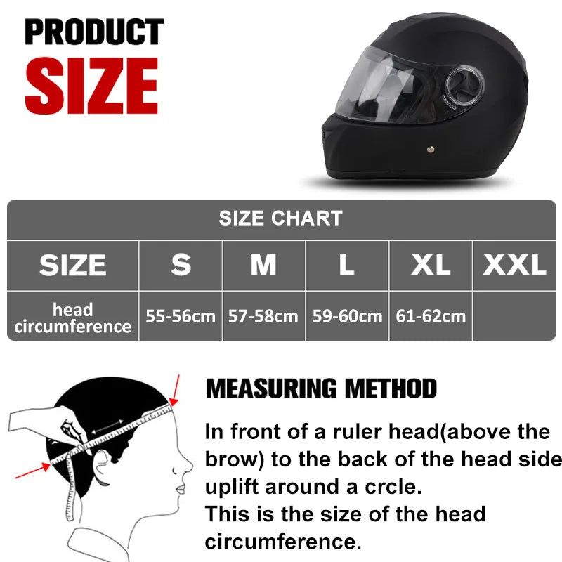 Uchoose DOT Certification Safety Motorcycle Helmet Full Face helmet For Racing Motocross Motorbike Riding Moto Helmets