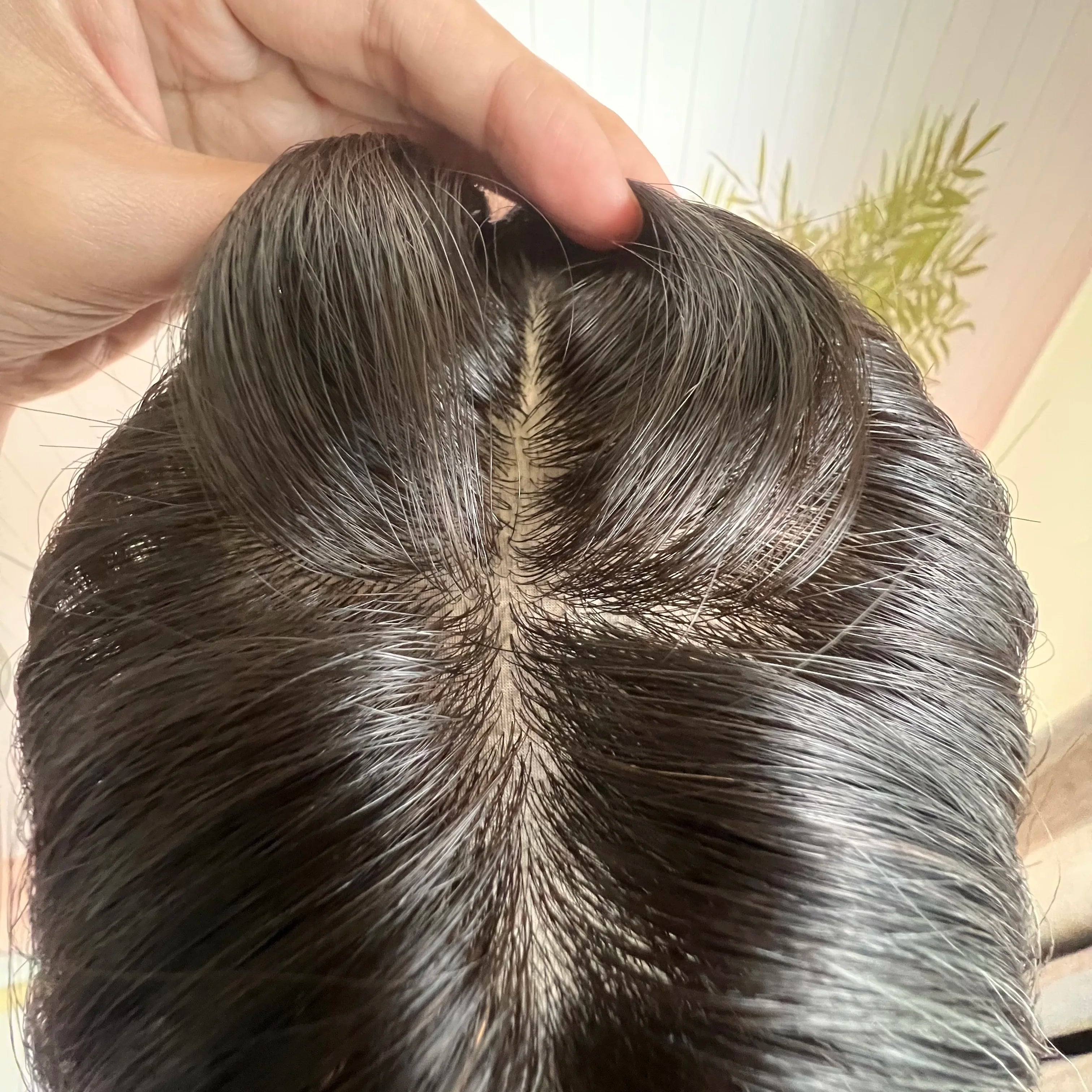 Short Bob Natural Wave Wig 13x6 Lace Frontal Wigs Dark Brown Highlight Wig Human Hair for Women Remy Hair 5x5 Silk Base Top Wigs