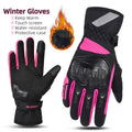 SUOMY Winter Motorcycle Gloves Lady Pink/Purple Windproof Waterproof Biker Gloves Touch Screen Warm Riding Gloves For Women
