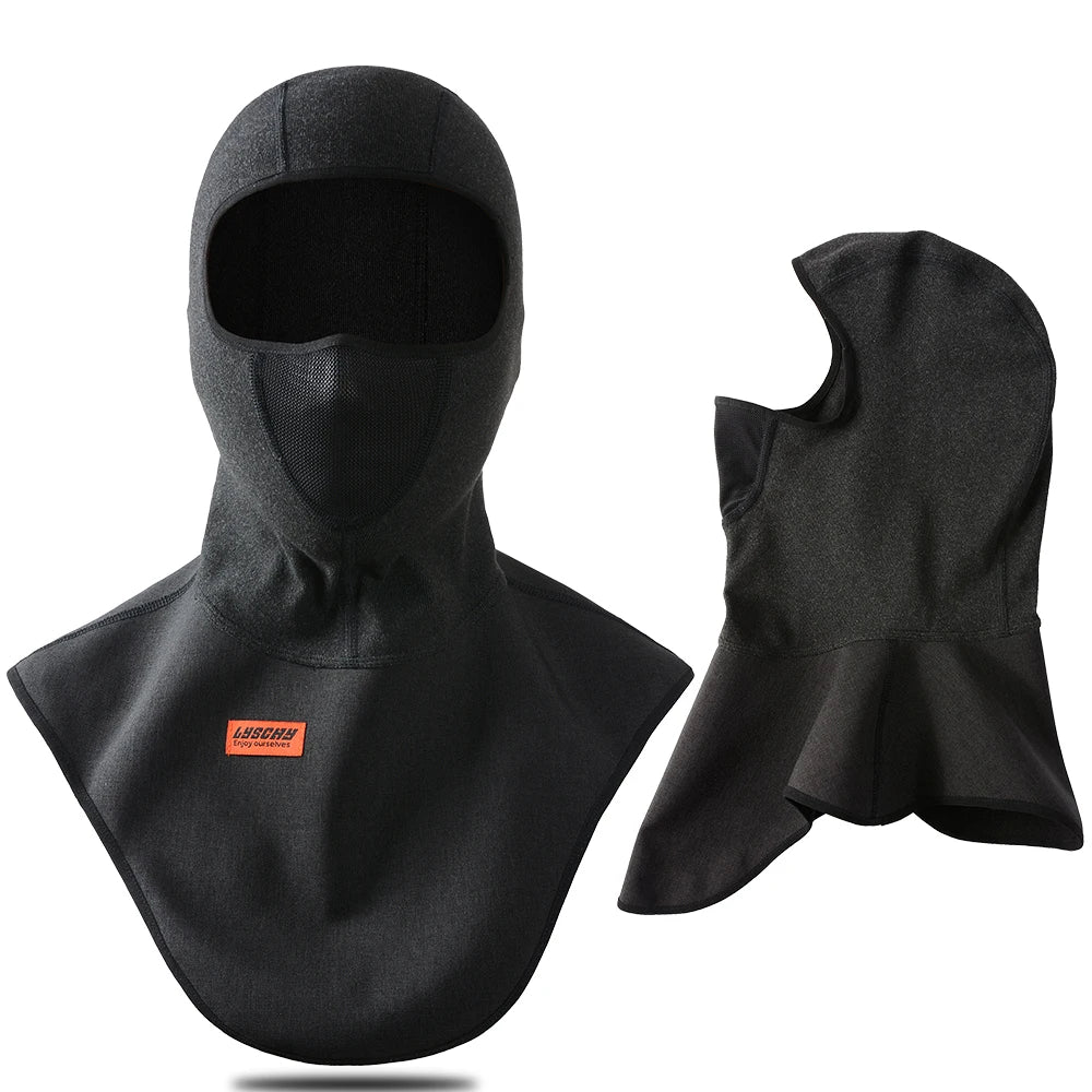 Motocycle Helmet Hood Motocross Full Face Mask Men Women Windproof Motorcycle Balaclava Plus Velvet Warm Liner Under Helmet