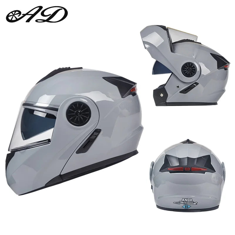 High Quality Unisex ABS Modular Portable Motorcycles Motocross Helmet New Generation Cascos Para Moto Motorbike Helmets Factory