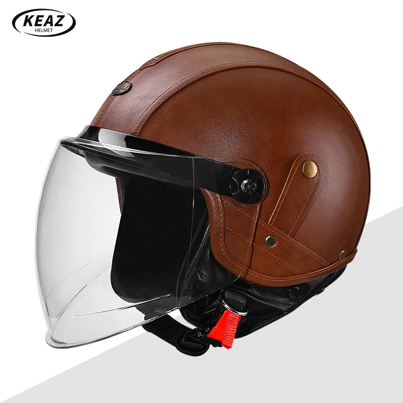 DOT Certified Universal 3/4 Open Face Motorcycle Helmet Advanced Technology for Maximum Comfort for Adult Long Rides All Seasons