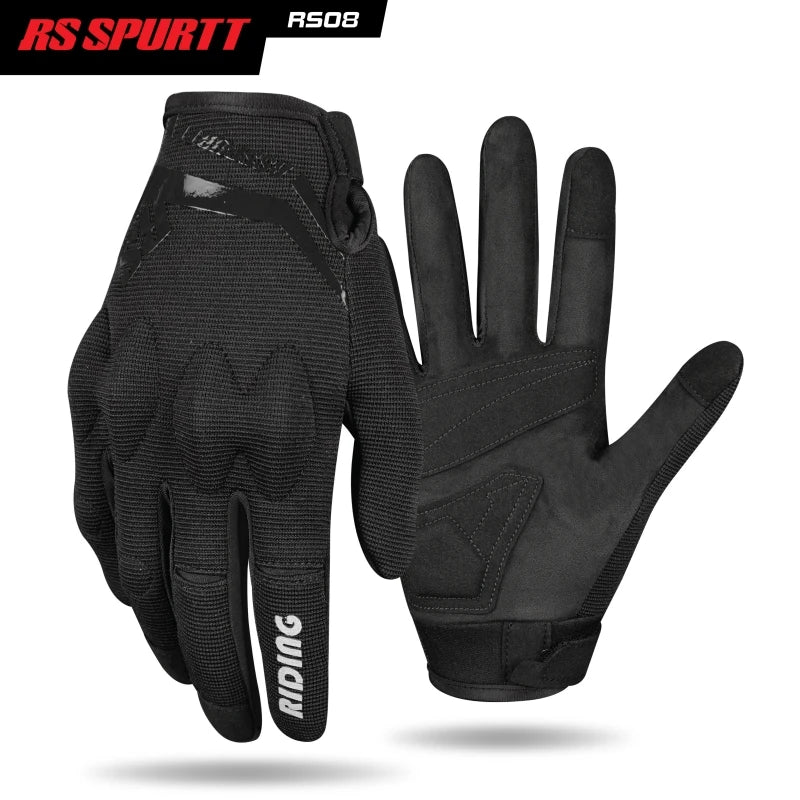 Upgraded Summer Men Women Motorcycle Gloves Racing Anti-fall Riding Rider Equipment Protective Gear Mesh Breathable Moto Gloves