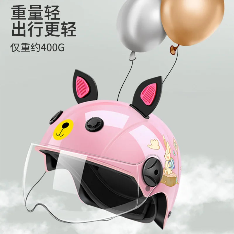 Kids Helmet for Electric Motorcycle Bike Children Safety Helmet for Boys Girls Toddler Summer Winter Half Helmet