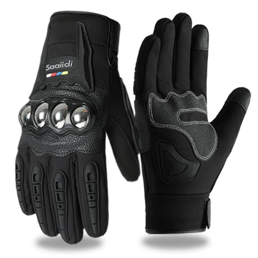 Spring and autumn motorcycle gloves for men and women, touchscreen compatible, anti-slip, anti-drop, breathable, windproof and w
