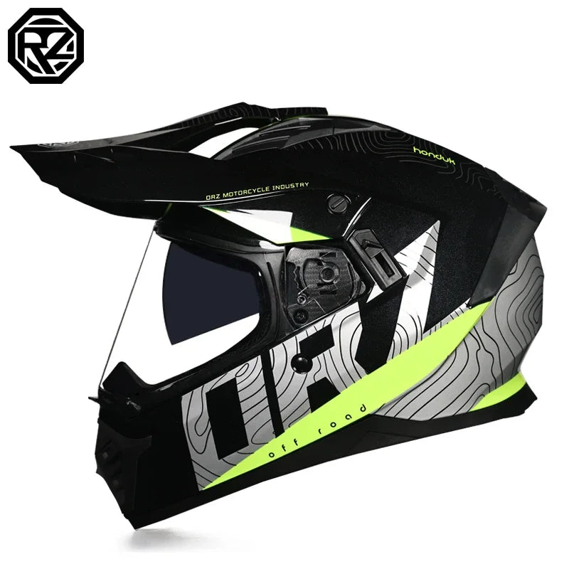 ORZ Off-Road Motorcycle Helmet with Sunshield Moto-Cross Motocross Helmet Racing Moto DOT cascos