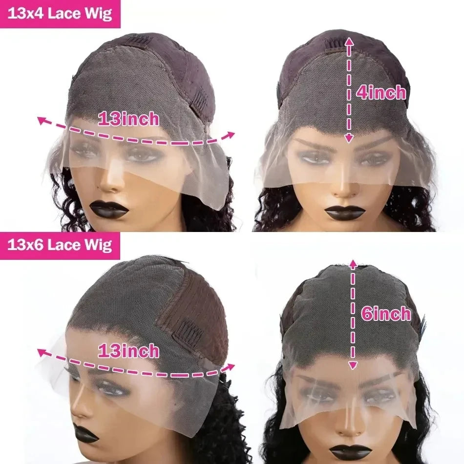 Bling Hair Hd Transparent Straight 13x4 Lace Front Wig Human Hair PrePlucked Brazilian Remy 13x6 Lace Frontal Wigs For Women