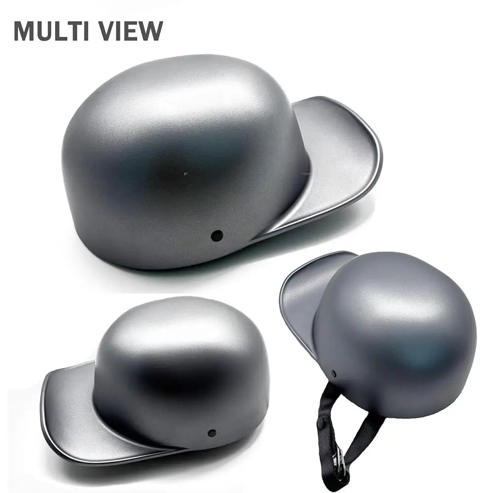 Vintage Baseball Motorcycle Helmet Open Face Half Cap with Goggles for Men and Women Adults Moped Motorbike Jet Scooter Bike