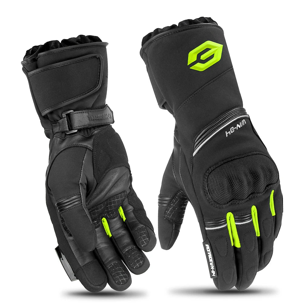 Men's Motorcycle Gloves Winter Warm Windproof Waterproof Off-road Riding Gloves Anti Fall Touch Screen Full Finger Sports Gloves