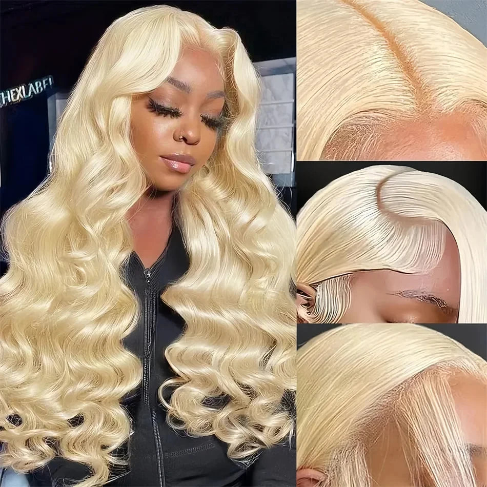 613 HD Lace Frontal Wig 13x6 Human Hair Wigs 30 Inch Body Wave Wig 250 Density Transparent Lace Brazilian Hair Summer Breathable