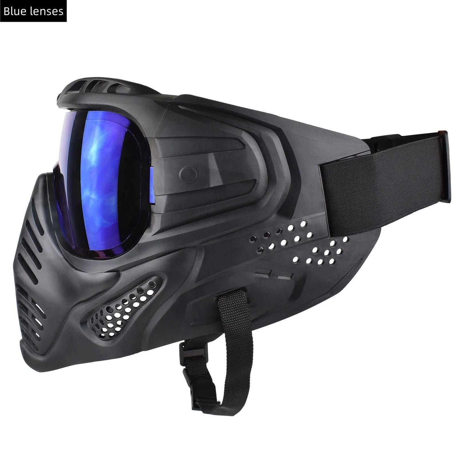 Motorcycle Full Face Mask Windproof Goggles, Outdoor Sports Riding Glasses for Halloween, Gaming, CS Tactical Airsoft