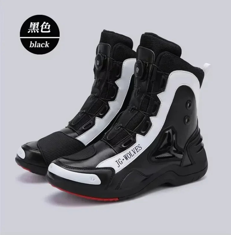 Riding Tribe  Motorcycle Boots Men Motocross Botas Moto Motorboats Shoes Motorbike Racing Career Bicycle Speed Boots