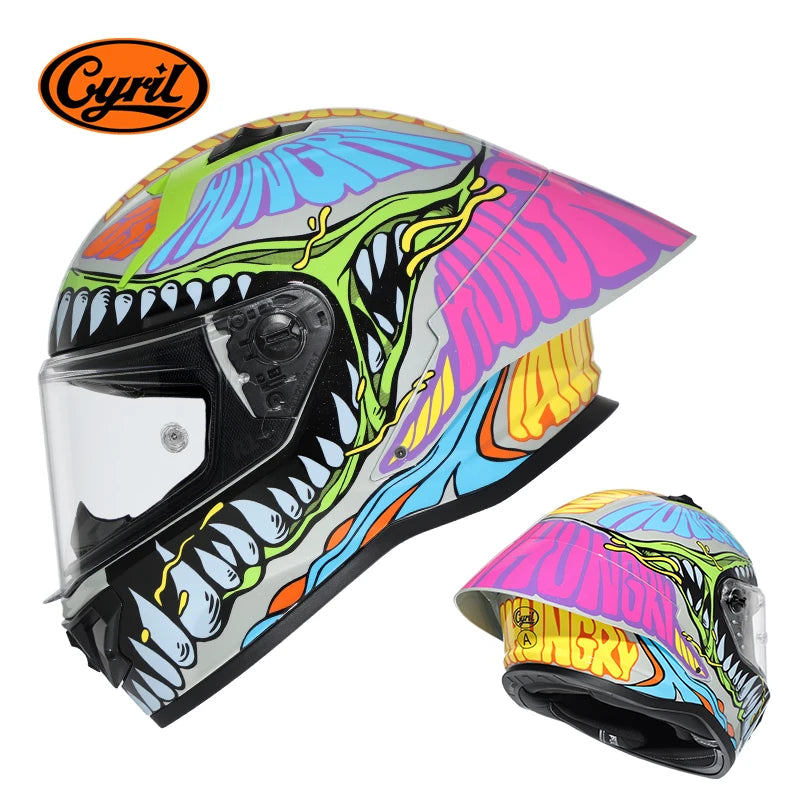 Retro Full Face Motorcycle Helmet Motocross Lightweight Helmets with Magnetic Visors DOT Approved Helmet For Men Women