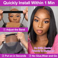 250% Density Bob Wigs Straight Glueless Human Hair Lace Front Wigs 13x4 Short Bob Brazilian Remy Hair Preplucked Lace Front Wigs