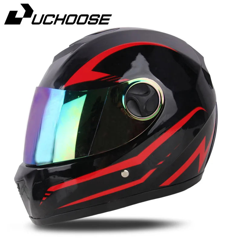Uchoose DOT Certification Safety Motorcycle Helmet Full Face helmet For Racing Motocross Motorbike Riding Moto Helmets