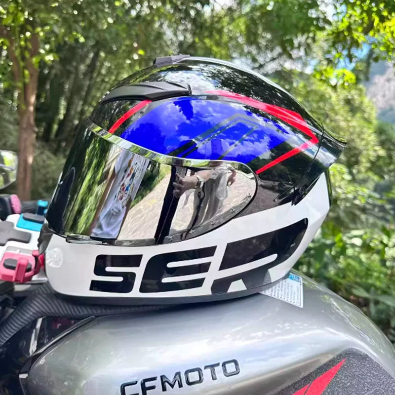 Ultra Durable Touring Full Face Motorcycle Helmet with Soft Lining Designed for Long Rides Comfortable and Reduced Wind Noise