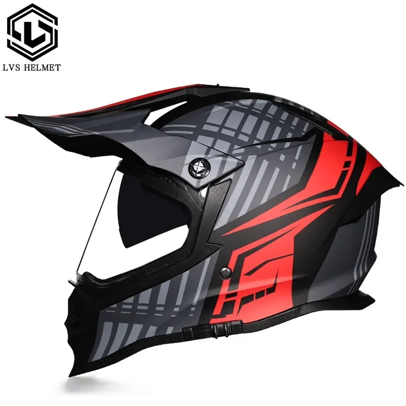 New Motorcycle Helmet Full Face Double Lens Off-Road Racing Helmet Four Seasons Cascos Para Moto Capacete De Moto DOT Casco Moto
