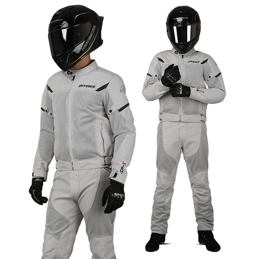 Motorcycle Jacket Anti-fall Breathable Summer Men Coat Moto Protective Gear Motorbike Riding Clothing Moto Jacket