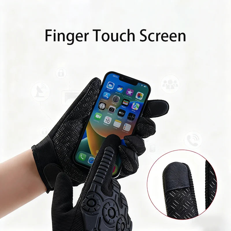 Motorcycle Riding Full Finger Tactical Gloves Outdoor Training Wear-resistant Breathable Anti Slip Protective Motorcycle Gloves