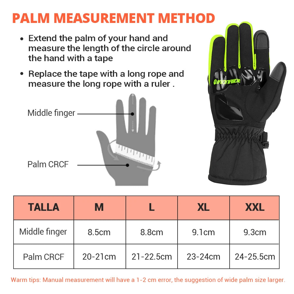 New Motorcycle Gloves For Winter Windproof Waterproof And Warm Riding Motorcycle Anti Drop Touch Screen Full Finger Gloves