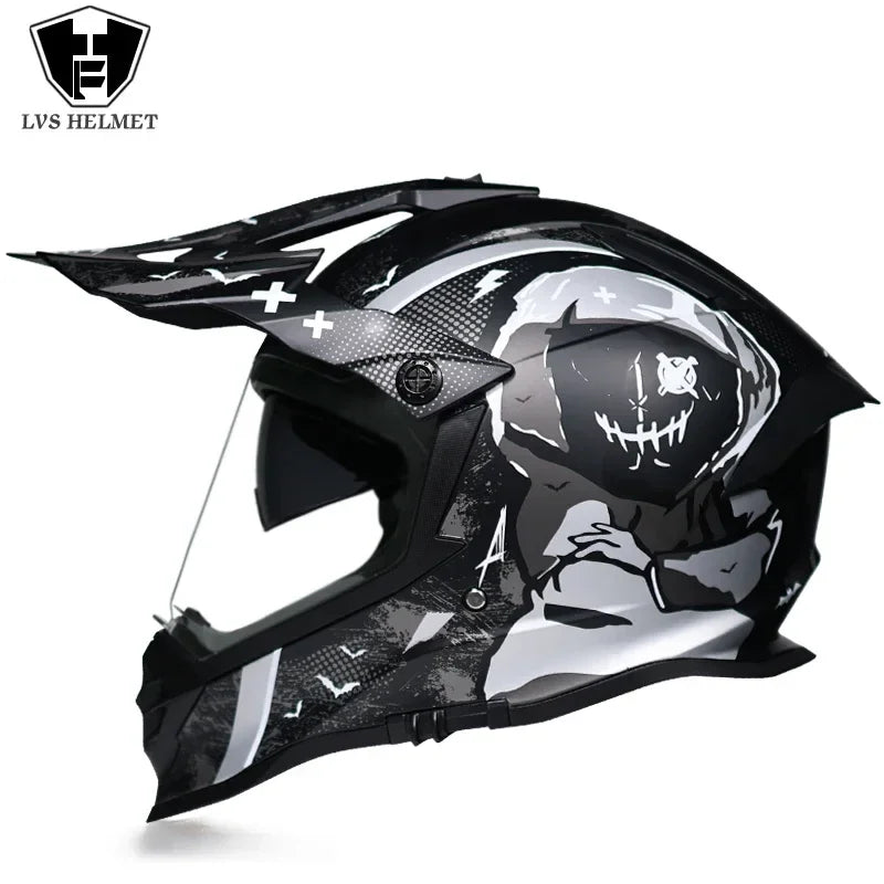 New Motorcycle Helmet Full Face Double Lens Off-Road Racing Helmet Four Seasons Cascos Para Moto Capacete De Moto DOT Casco Moto
