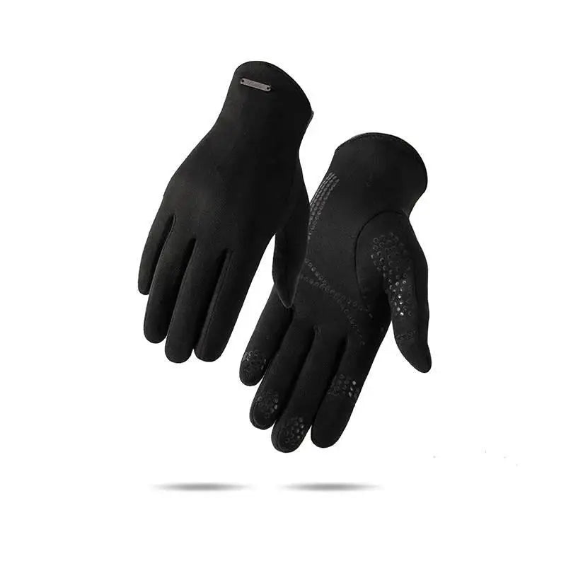 Men's Thin Fce Lined Gloves for Cycling And Motorcycle Riding Touch Screen ible Warm Driving Gloves Spring Autumn