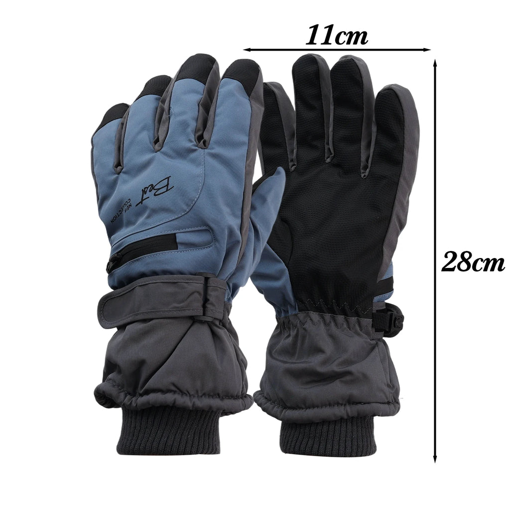 Motorcycle Gloves Winter Warm Thermal Windproof Waterproof Touchscreen Fleece Lined Gloves Riding Moto Street Gear for Men Women