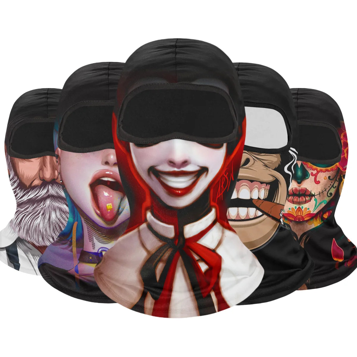 Outdoor Sunscreen Balaclava Motorcycle Skull Face Mask Quick-dry Riding Helmet Liner Cap Venom Ski Mask MTB Bicycle Headgear