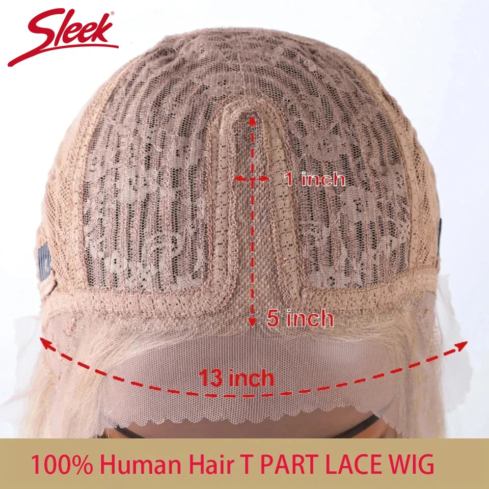 Sleek Blonde 30 Straight Lace Front Wigs 13x6x1 Lace Part Human Hair Wig For Women Transparent Lace Highlight Colored Remy Hair