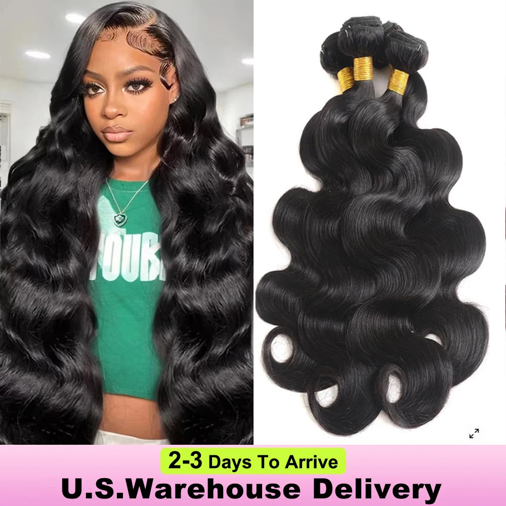 16A Body Wave Bundles Human Hair Brazilian Virgin Weave Hair 3 4 5 Pcs 100% Unprocessed Raw Hair Bundles Extensions For Women