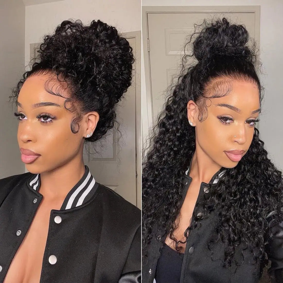Curly 360 Full Lace Wigs Human Hair Pre Plucked 13x4 5x5 Hd Lace Frontal Wig Deep Wave Front Wigs For Woman Invisible Drawstring
