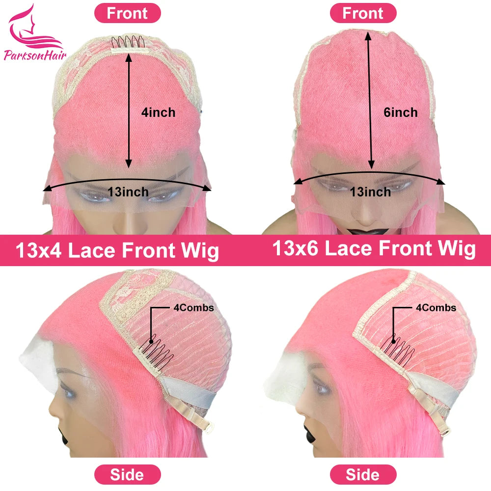Blonde 613 Colored Pink 13x4 13x6  Lace Front Human Hair Wig  For Women Pre-Plucking Brazilian Body Wave Ombre Lace Frontal Wigs