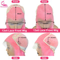 Blonde 613 Colored Pink 13x4 13x6  Lace Front Human Hair Wig  For Women Pre-Plucking Brazilian Body Wave Ombre Lace Frontal Wigs