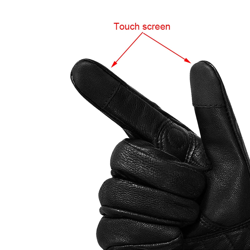 Motorcycle Gloves Men Women Moto Leather Gloves Cycling Winter Gloves Motorbike Motorcross ATV Motor Gloves Breathable Gloves
