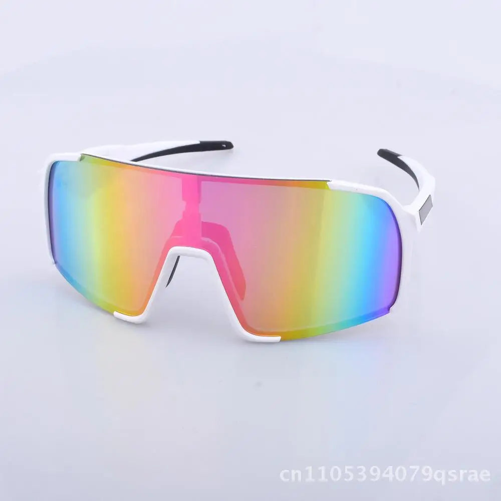 TR90 Sports Riding Glasses Interchangeable Lenses Motorcycle Goggles Unisex Outdoor Riding Sunglasses Windproof Dazzling Colors