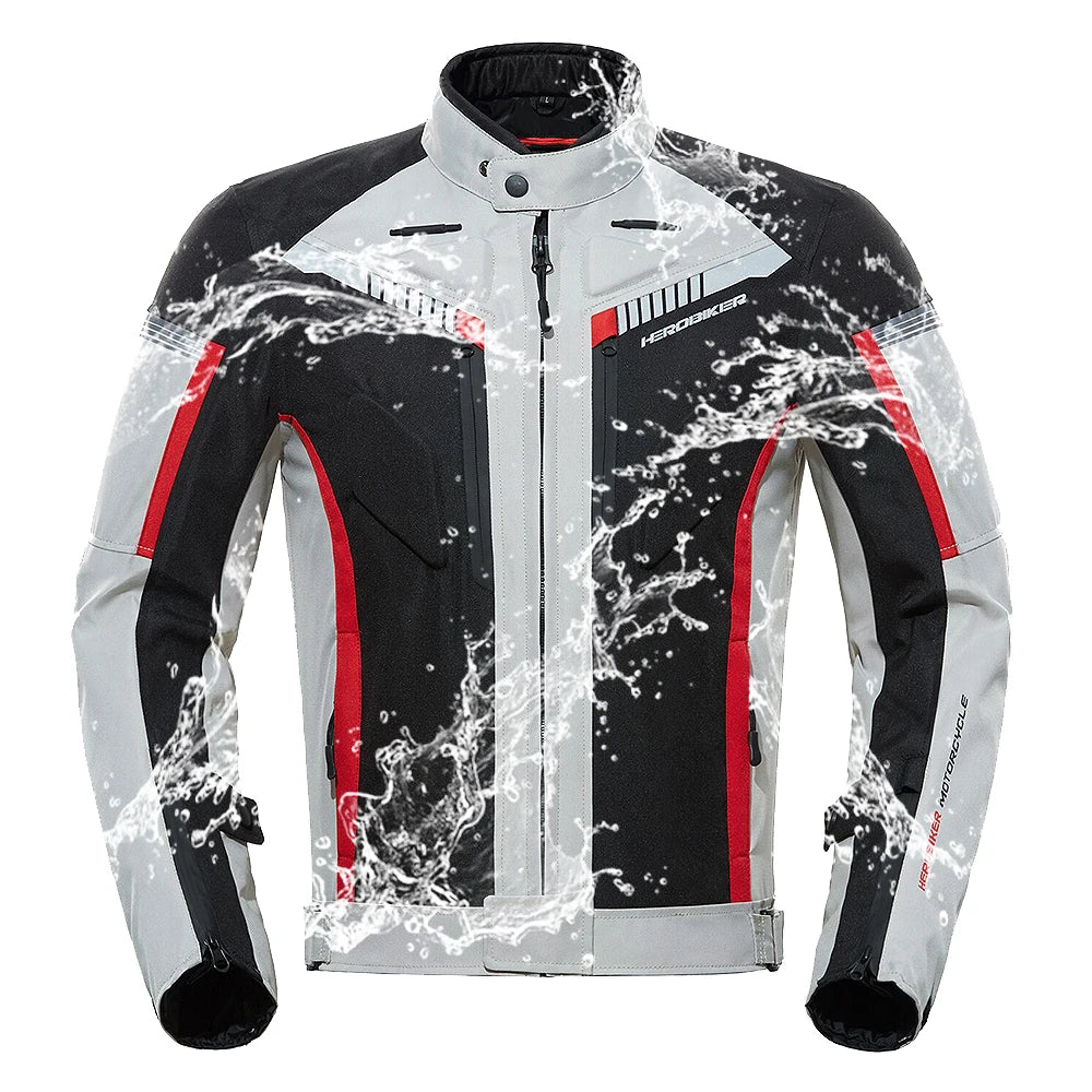 Waterproof Motorcycle Jacket Man Riding Racing Jacket Motocross Jacket Moto Pants Moto Protection With Removeable Linner