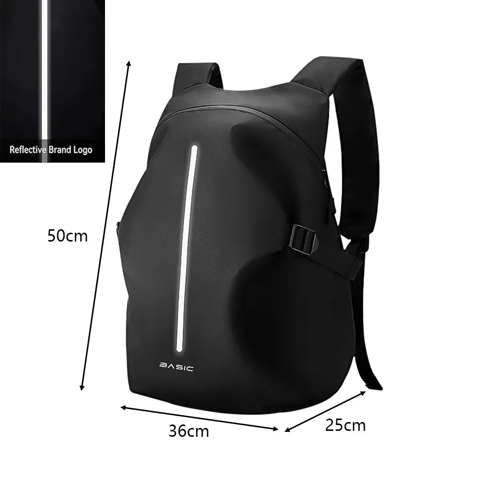 Large Capacity Multifunctional Motorcycle Helmet Bag Waterproof Motorcycle Riding Backpack Reflective Bicycle Travel Laptop Bag