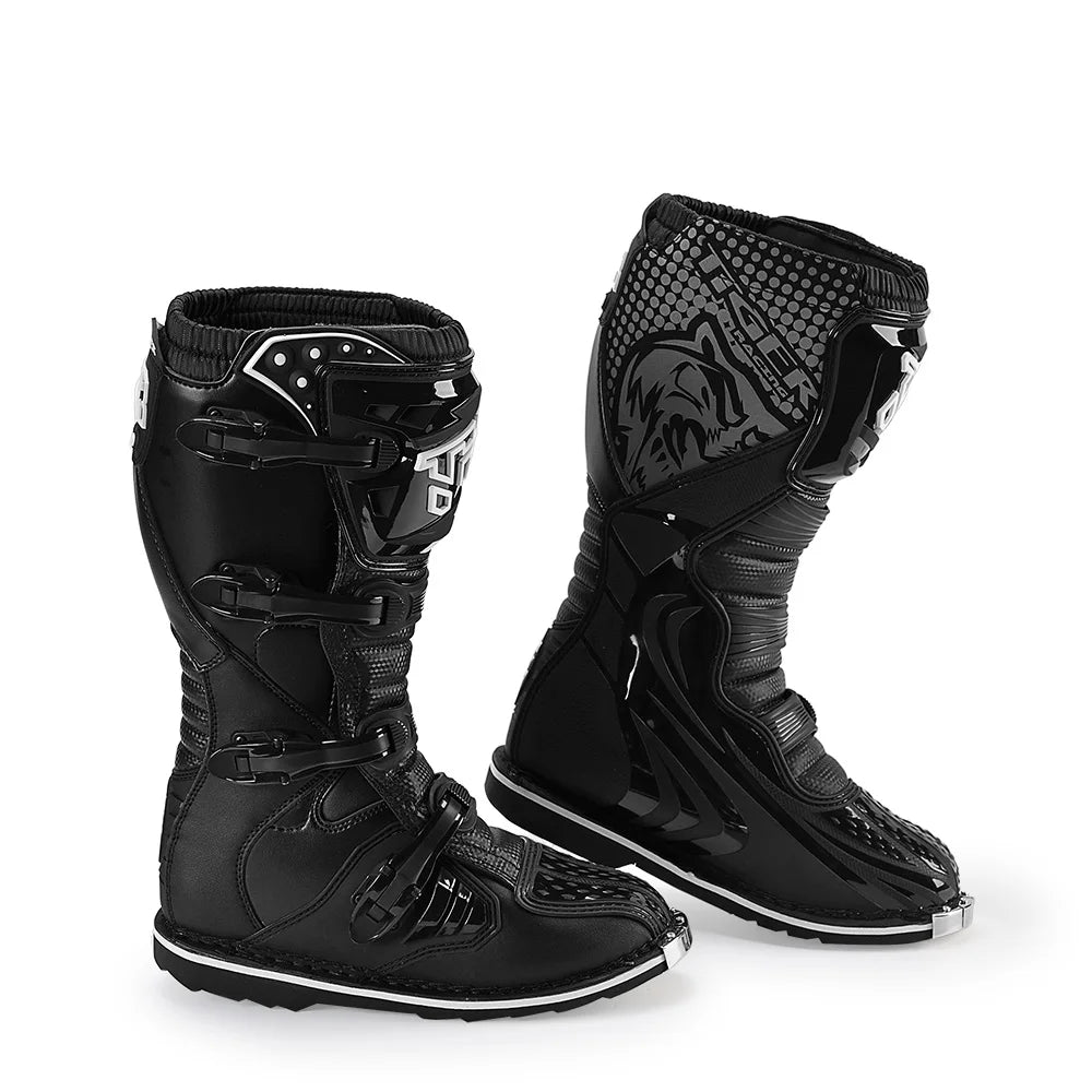 Professional Motorcycle Boots Men Motocross Off Road Racing Boots Wear Resistant Botas Moto Anti-slip Motorcyclist Shoes