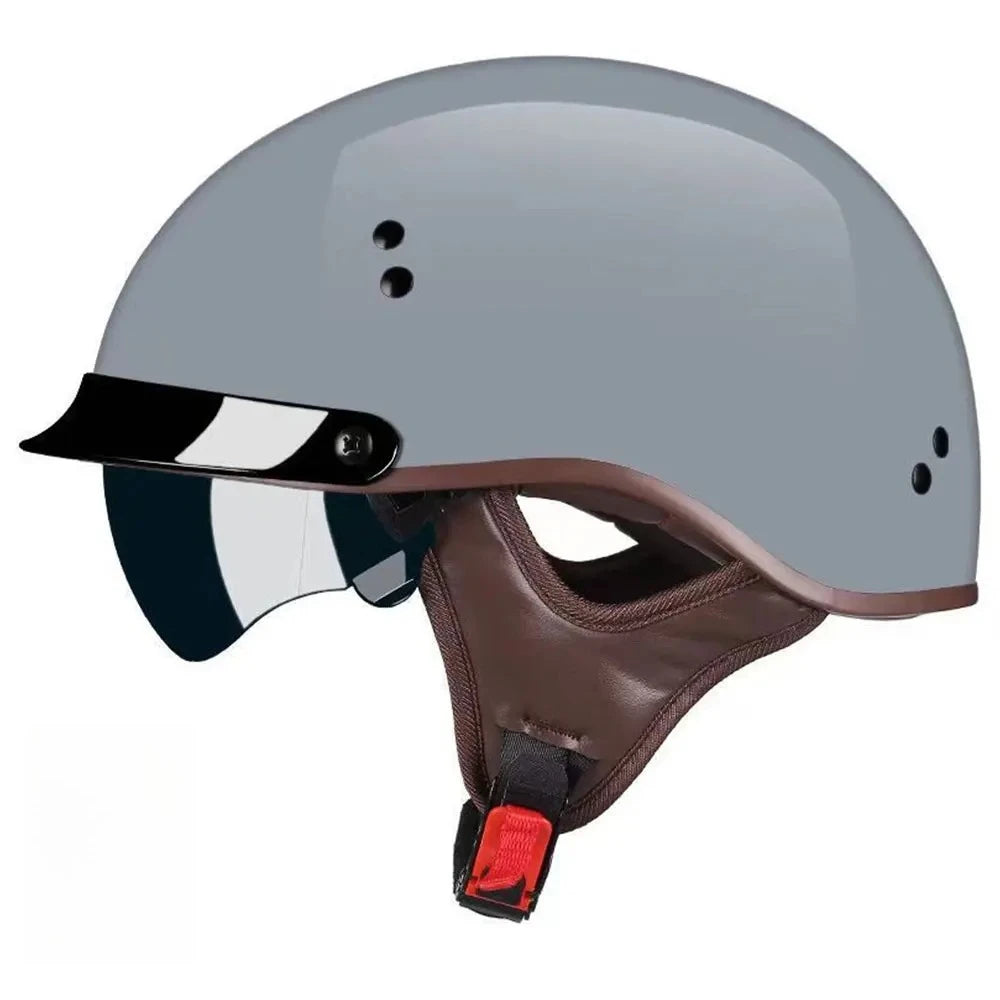Motorcycle Helmet DOT Certification Vintage German Half Helmet Open Face Motorbike Scooter Casco Moto Helmet Men Casco Moto