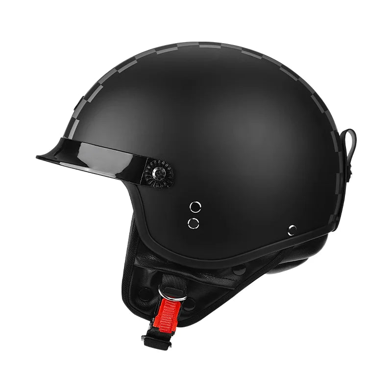 DOT Certified Universal 3/4 Open Face Motorcycle Helmet Advanced Technology for Maximum Comfort for Adult Long Rides All Seasons