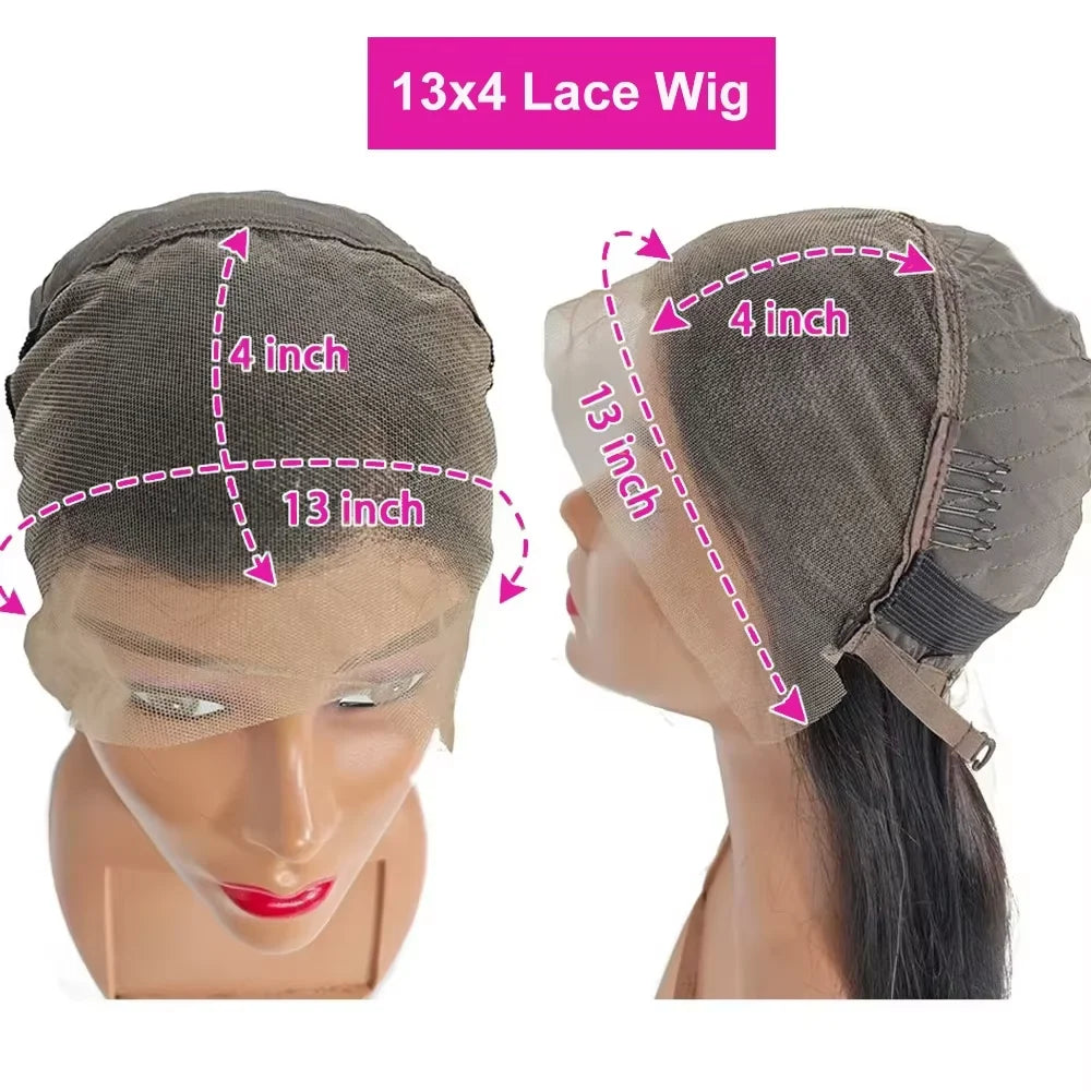 Brazilian 250% Short Bob 13x4 HD Transparent Lace Front Body Wave   Preplucked Human Hair Wavys 4x4 Lace Closure Wig For Women