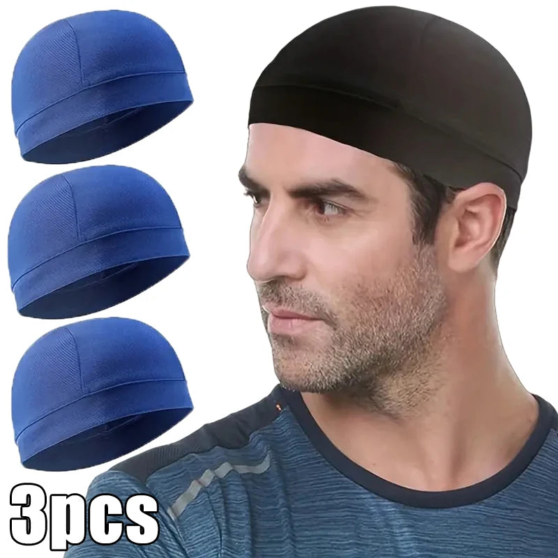 1/3pcs Motorcycle Helmet Inner Cap Hat Quick Dry Breathable Hat Racing Cap Under Helmet Beanie Cap Motocross Motor Helmet Hat
