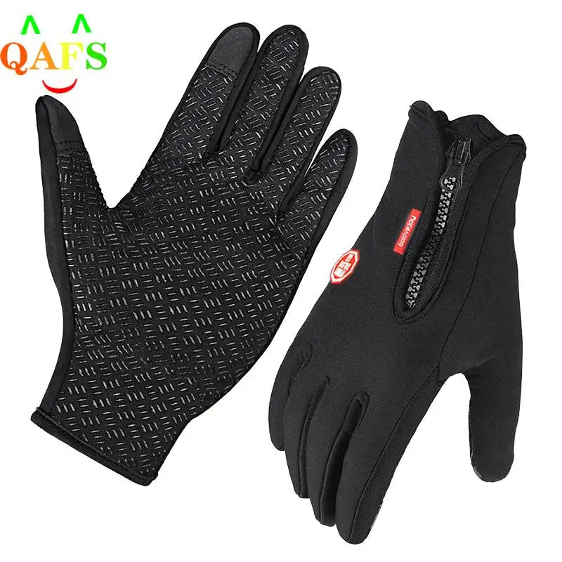Outdoor Winter Gloves Windproof Waterproof Thermal Touch Screen Full Finger Gloves Warm Bike Skiing Motorcycle Riding Mittens