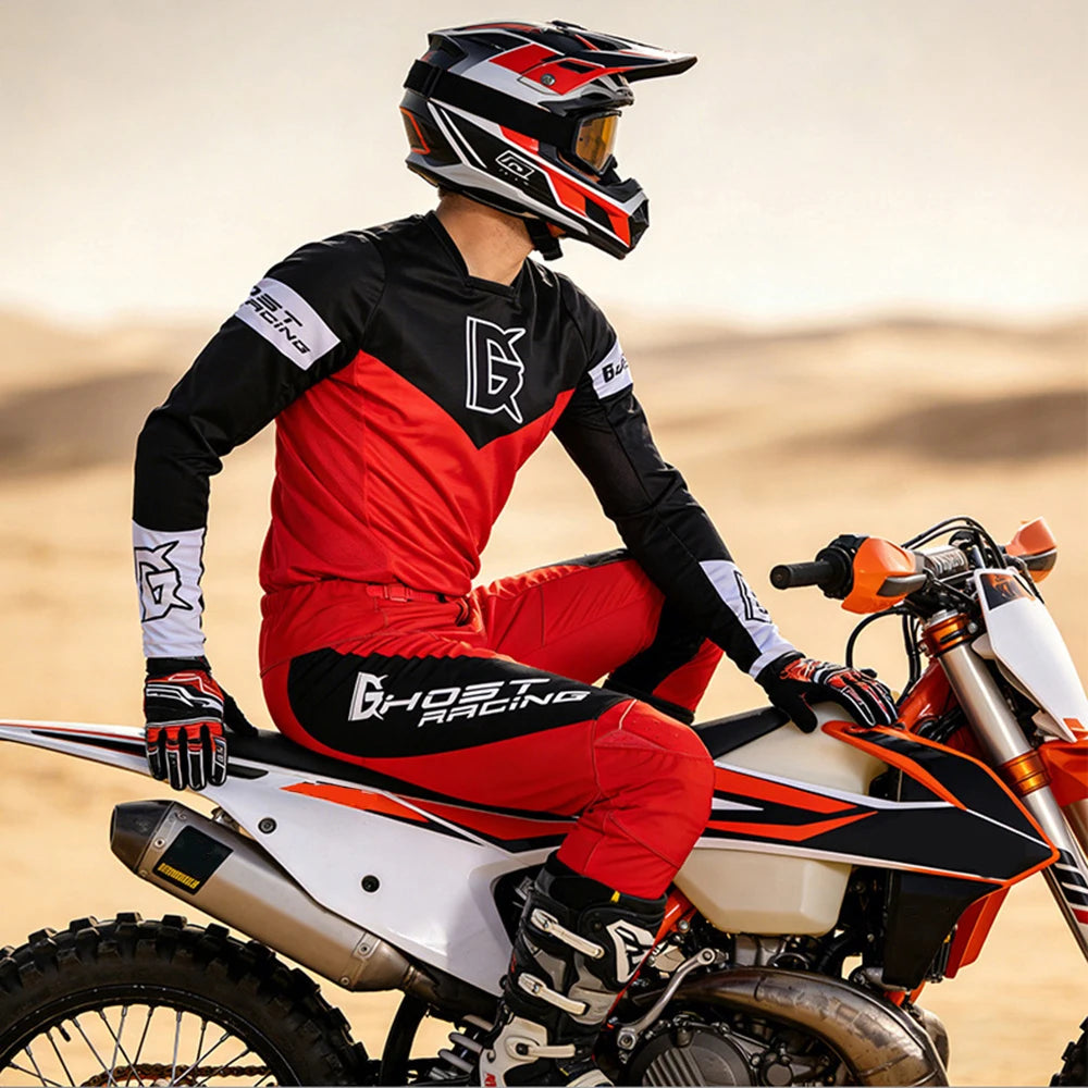 Summer Breathable Motorcycle Clothing Set Men Motocross Gear Set Top Off Road MX Combo Moto Jersey And Pant